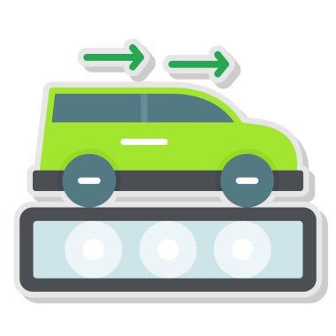 Araba ikonu. Web tasarımı için basit taksi vektör simgeleri çizimi