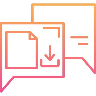 Sohbet simgesi vektör illüstrasyonu