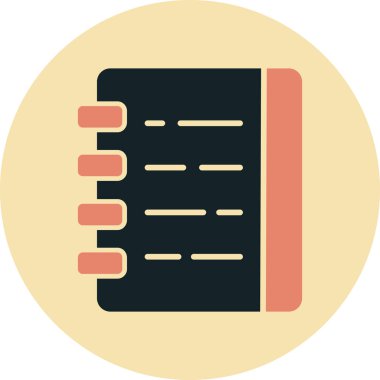 Kitap. Web simgesi basit illüstrasyon