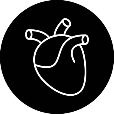 kalp simgesi, vektör illüstrasyonu