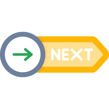 Düz dizayn oku ve sonraki metin. vektör.