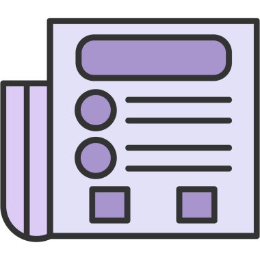 kitap simgesi, vektör illüstrasyonu