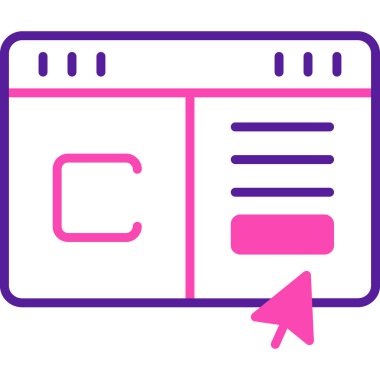 Web simgesi, vektör illüstrasyonu