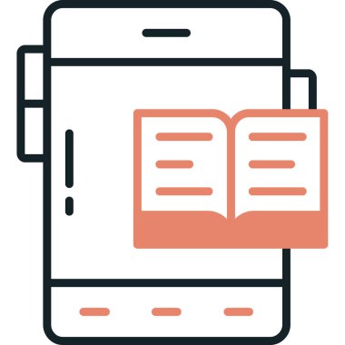 kitap simgesi vektör illüstrasyonu