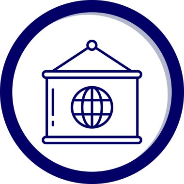 Genel Web simgesi basit tasarımı