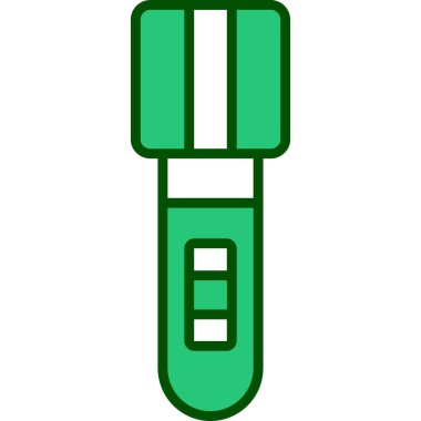 yeşil boya silindiri, illüstrasyon, beyaz arkaplan üzerindeki vektör.