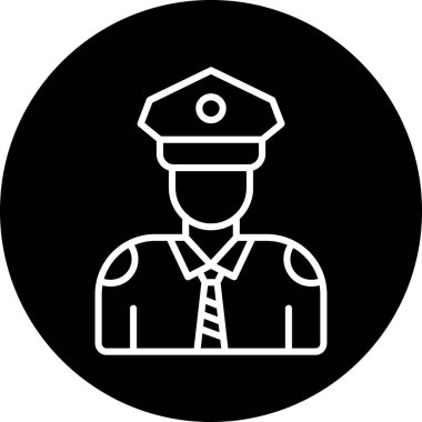Polis simge vektör çizim