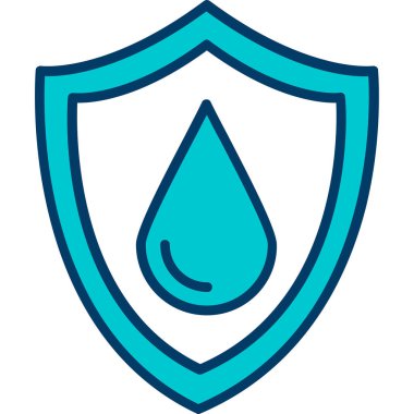 Su damlasının vektör çizimi