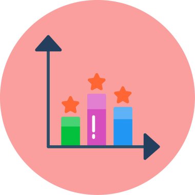 grafik ikonu vektör illüstrasyonu