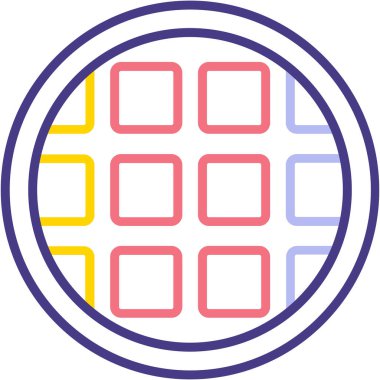 Modern b simgesinin vektör illüstrasyonu