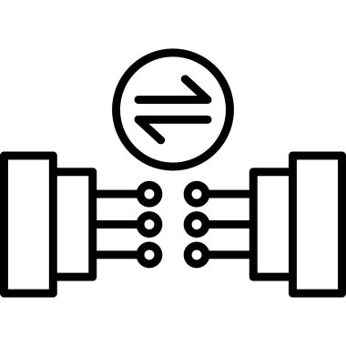 Eğitim ikonu ana hatları vektörü için halterler. fitness