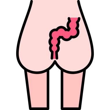 mide ikonu vektör illüstrasyonu