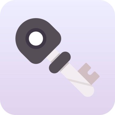 Çekiçle izole edilmiş bir büyüteç.