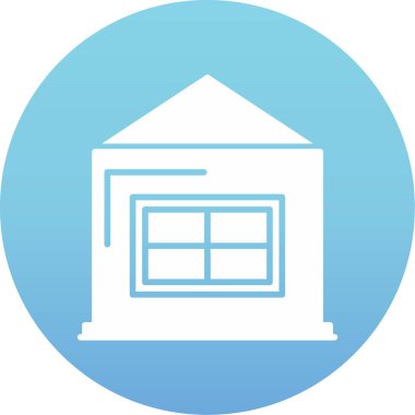 Ev. Web simgesi basit illüstrasyon