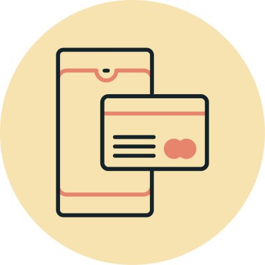 Kart. Web simgesi basit illüstrasyon