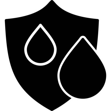 Su. Web simgesi vektör illüstrasyonu