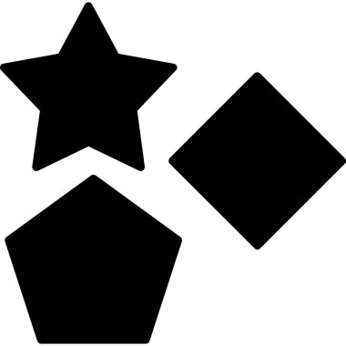 Bir yıldız simgesinin vektör illüstrasyonu