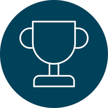 kupa simgesi soyut arkaplanda izole