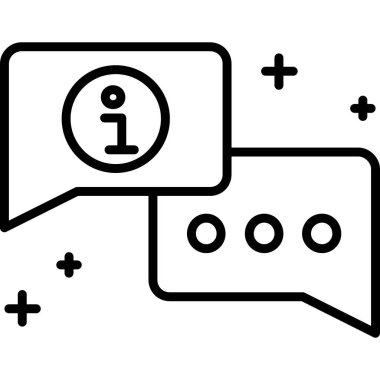 Konuşma baloncukları ikon vektör çizimi