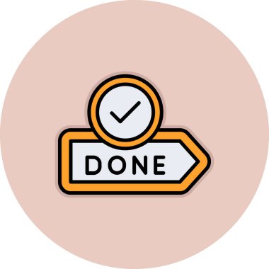 Bir etiket simgesinin vektör illüstrasyonu