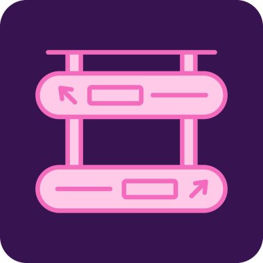 Tek ölçekli bir simgenin vektör illüstrasyonu