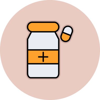 Hap. Web simgesi basit illüstrasyon