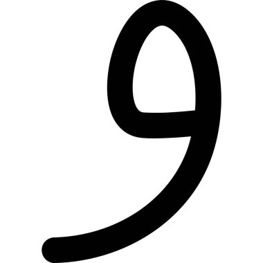 vektör siyah numara 8 simgesi