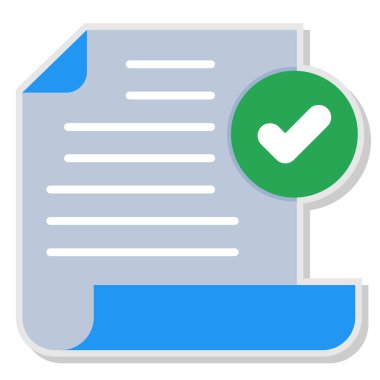 belge dosya simgesi düz biçimli