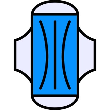 Mavi bir kalkan simgesinin vektör illüstrasyonu