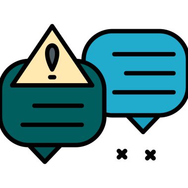 Sohbet simgesi vektör illüstrasyonu