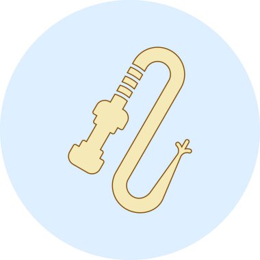 Tek bir izole simgenin vektör illüstrasyonu