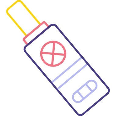 Şırınga. Web simgesi basit illüstrasyon