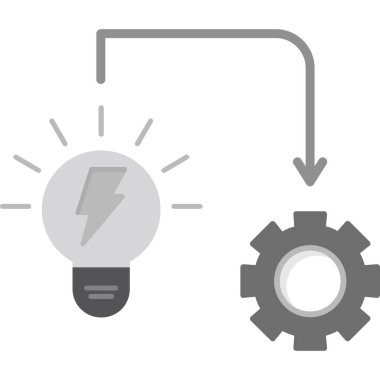 Ampul Simgesi, Vektör illüstrasyonu
