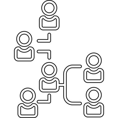 Sosyal medya ağ vektör çizim