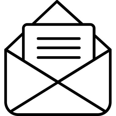 posta zarfı simge çizimi