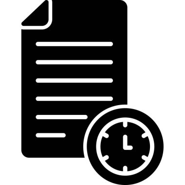 zaman vektör simgesi modern illüstrasyon tasarımı