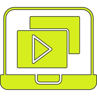 video simgesi vektör illüstrasyonu