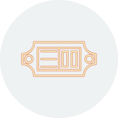 kapı simgesi vektör illüstrasyonu