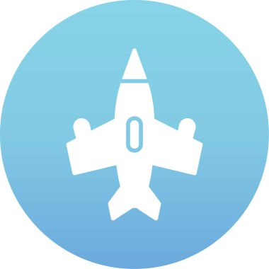 Moda tarzında izole edilmiş uçak simgesi