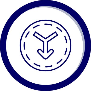 compass modern icon, vector illustration