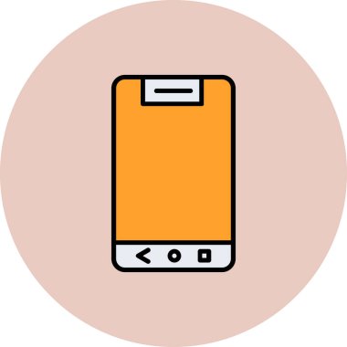 Akıllı telefon simgesinin vektör illüstrasyonu