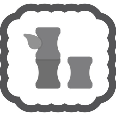 Beyaz arkaplanda vektör modern gri daire simgeleri