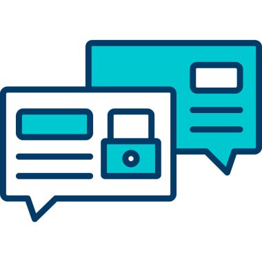 Sohbet simgesi vektör işareti