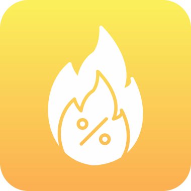 vektör alev simgesi çizimi