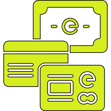 Kredi kartı vektör simgesi