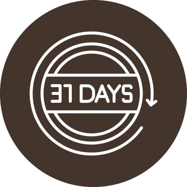 Haftanın günleri. vektör simgesi