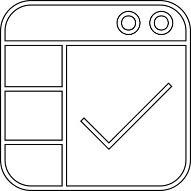 Akıllı telefon simgesinin vektör illüstrasyonu