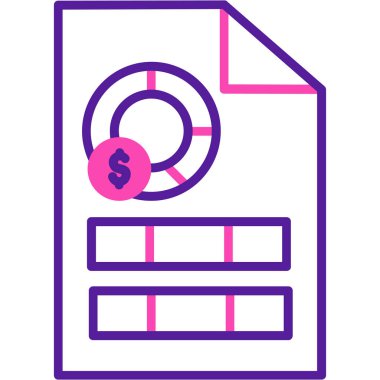 Para için. Web simgesi basit illüstrasyon