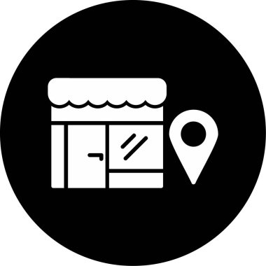 konum. Web simgesi basit illüstrasyon