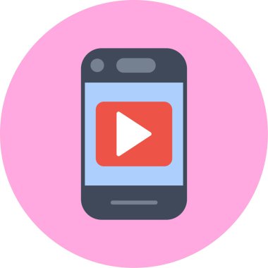 Cep telefonu. Web simgesi basit tasarım